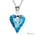 Wild Heart Pendant Aquamarine Made With Swarovski Elements